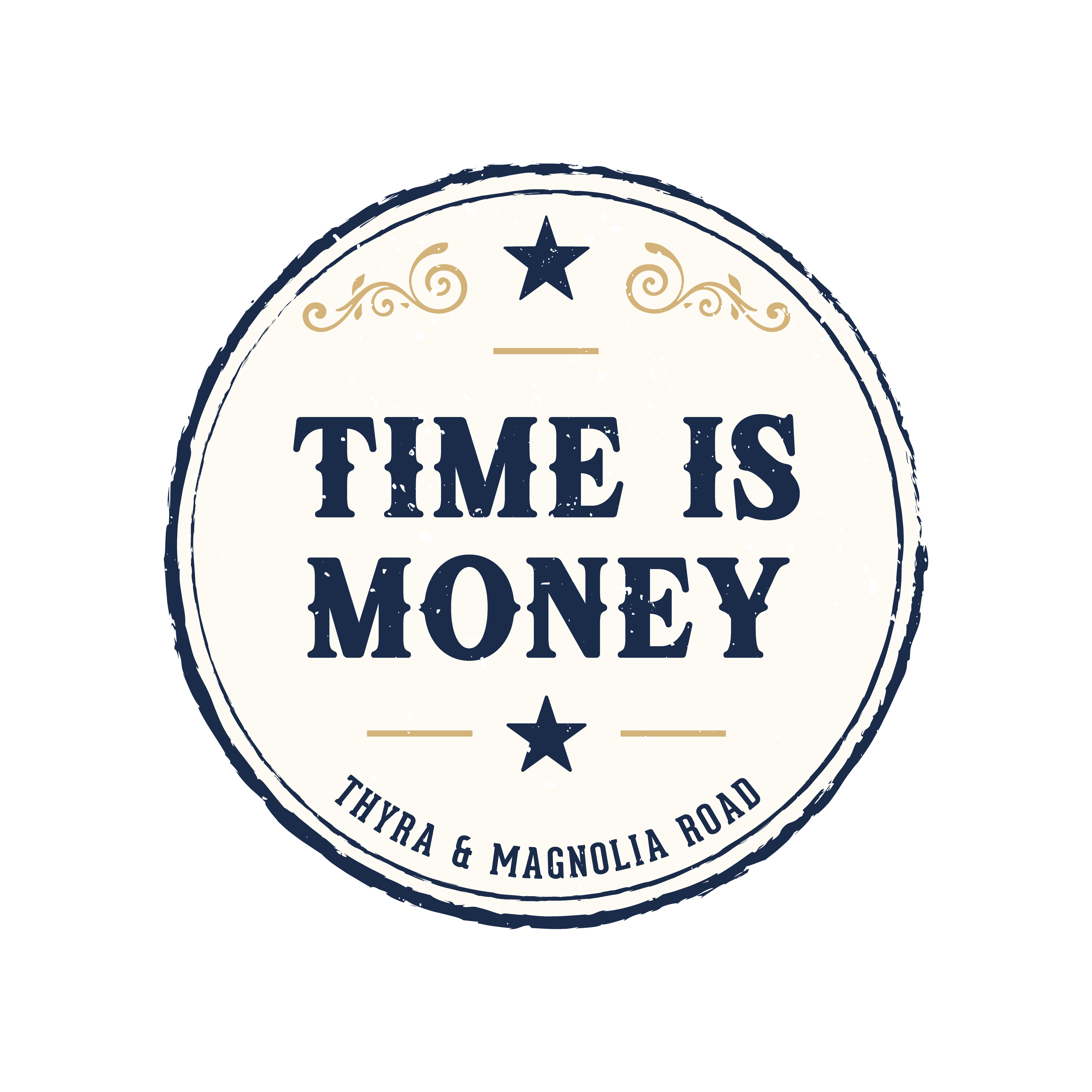 Time is Money — Retro  Drink Coaster (Set)