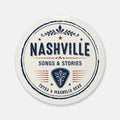 Nashville Songs & Stories Coaster — Retro Music City Drink Coaster