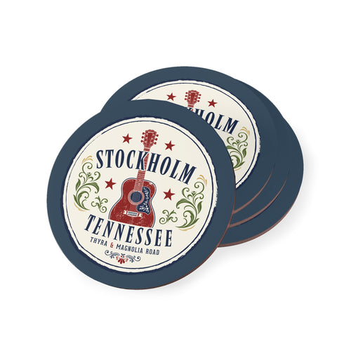 Stockholm Tennessee — Retro Music City Drink Coaster (Set)